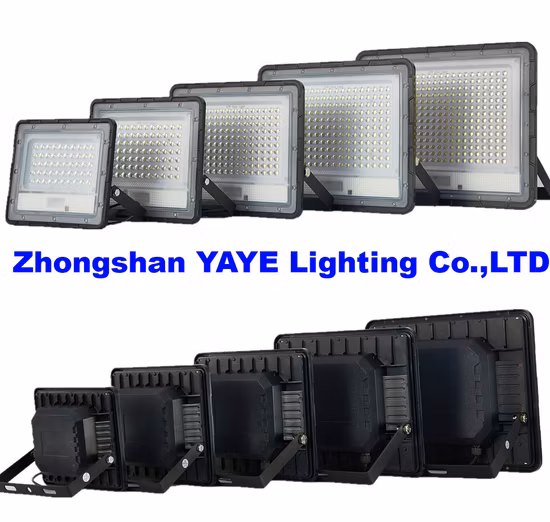 Yaye CE ソーラーファクトリー 50W/100W/200W/300W/400W アルミニウム IP67 ソーラー LED 洪水ガーデンウォールパークパスウェイランドスケープリモコントンネルライト 1000 個在庫